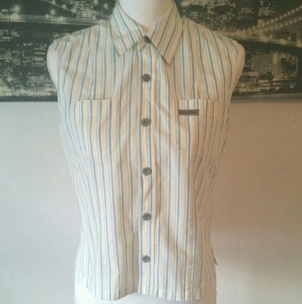 Calvin Klein Jeans Button Down Blouse